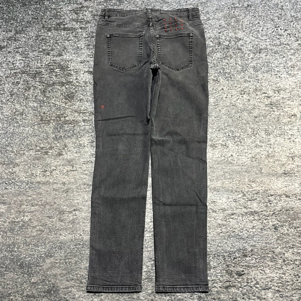 Ksubi Jeans Skinny Slim Fit Mens 31x30‎ Black Button Fly Designer